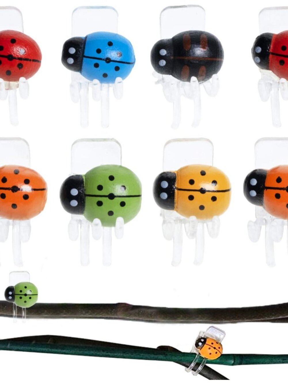 Orchid Clips 30Pcs Ladybug Plant Clips Orchid Support Clips Vine Clips Plant Cli